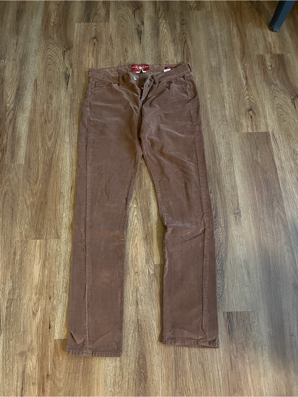 Lucky Brand Zoe Skinny Brown Corduroy Pants